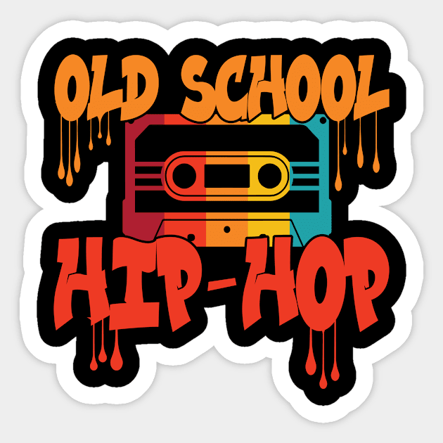 Old School Hip Hop Retro Vintage 80s 90s Sticker by Stars N Stripes 